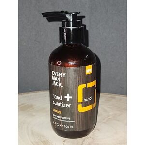 Every Man Jack Hand + Sanitizer Citrus 6.7 oz Pump Bottle~NEW~RARE